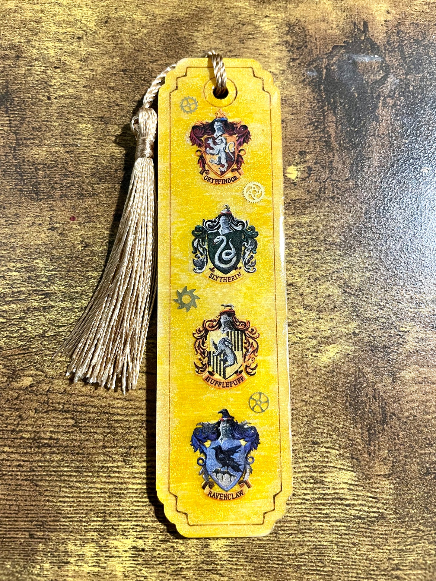 Steampunk Wood Resin Bookmarks (Potterhead)